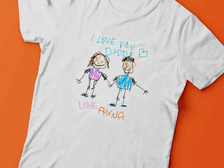 Childrens Drawing Art Work Embroidered Sweatshirt