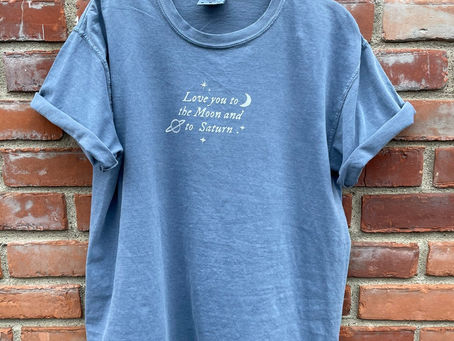 Love You to the Moon and Saturn T-Shirt: A Stellar Declaration of Affection
