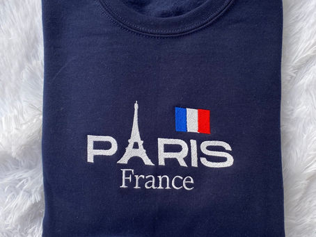 Elevate Your Style with Our Paris Embroidered Sweatshirt