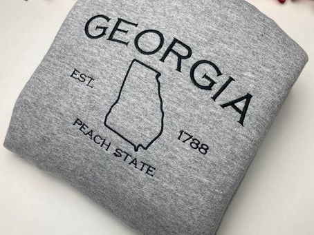 Elevate Your Style with Embroidered Georgia T-Shirts and Sweatshirts