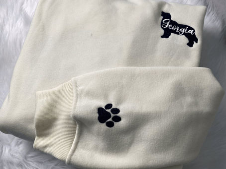 Embroidered Custom Dog Personalized Sweatshirt