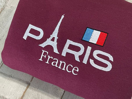 Paris Embroidered Sweatshirt: A Touch of French Elegance