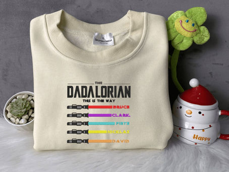 Dadalorian: This Is The Way Personalized Embroidered Shirt