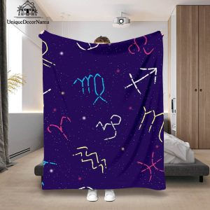 The Astrological Zodiac Blanket Decor is a celestial