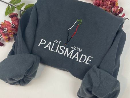 Palestine Embroidered Sweatshirt: A Prayer for Palestine