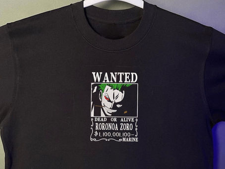 Personalizable Embroidered Zoro Most Wanted One