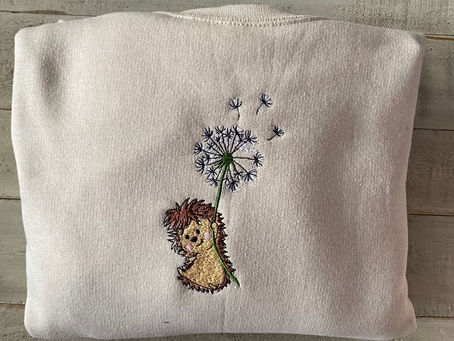 Elevate Your Style with a Hedgehog Embroidered Sweatshirt