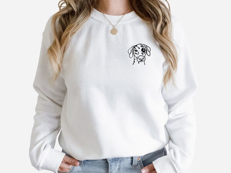 Embroidered Dalmatian Sweatshirt
