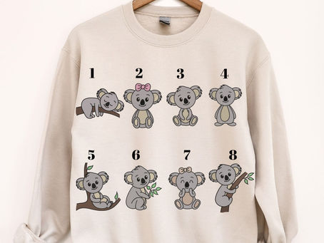 The Embroidered Cute Koala Sweatshirt