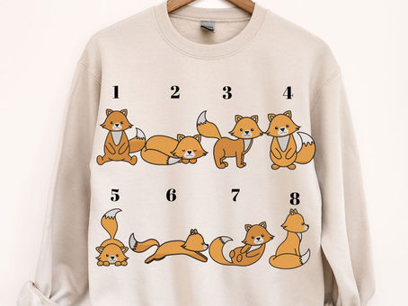 The Embroidered Cute Fox Sweatshirt