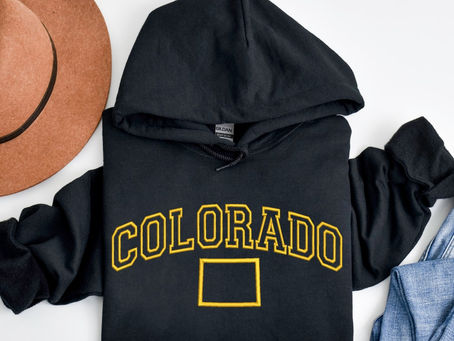 Embroidered Custom State Name Hoodies