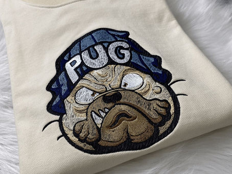 Angy Pug Dog Sweatshirt Lover Hoodie Cute