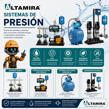 Sistemas de presion Altamira 