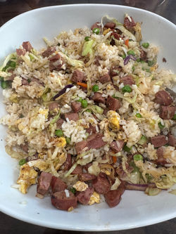 Hawaiian Fried Rice with Chicken Apple Sausage 🍍