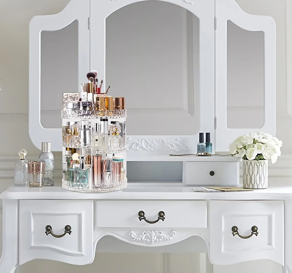 Thumbnail: Makeup Organizer, 360 Degree Rotating Perfume Organizer, Adjustable Makeup Organ