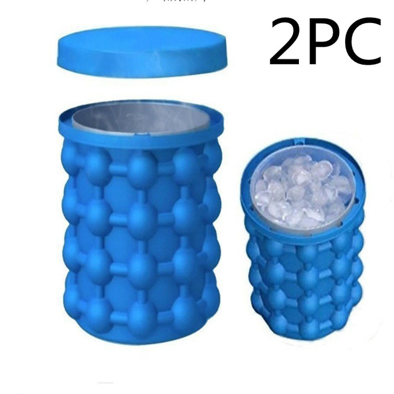 Thumbnail: Silicone Ice Maker Quick Cold Ice Bucket Ice Cube Storage Silicone Bucket
