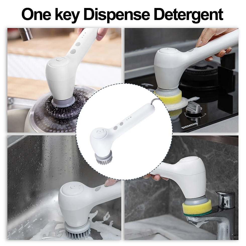 Thumbnail: Electric Spin Scrubber, Bifoheek Power Cleaning Brush with Auto Detergent Dispen