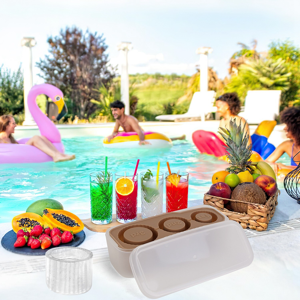 Thumbnail: 20Oz/30Oz/40Oz Silicone Ice Cube Tray Portable DIY Ice Mold Summer Cool Ice Mold