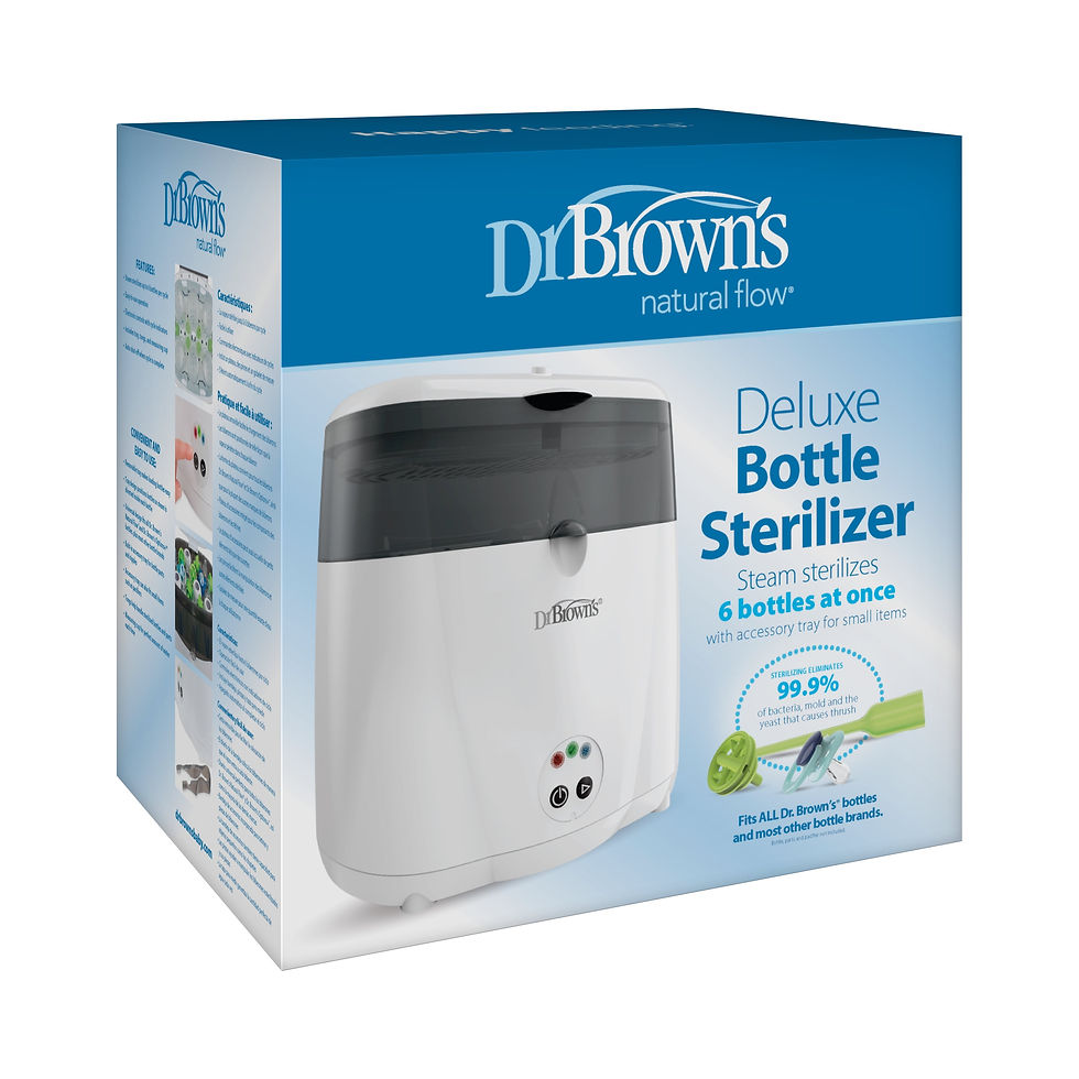 Thumbnail: Deluxe Electric Sterilizer for Baby Bottles, Nipples, & Other Baby Essentials, B