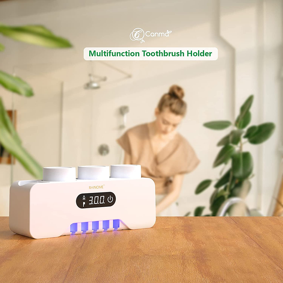 Thumbnail: Toothbrush Holder Wall Mounted, 5 Toothbrush Holder, 3 Cups, Razor Holder, Organ