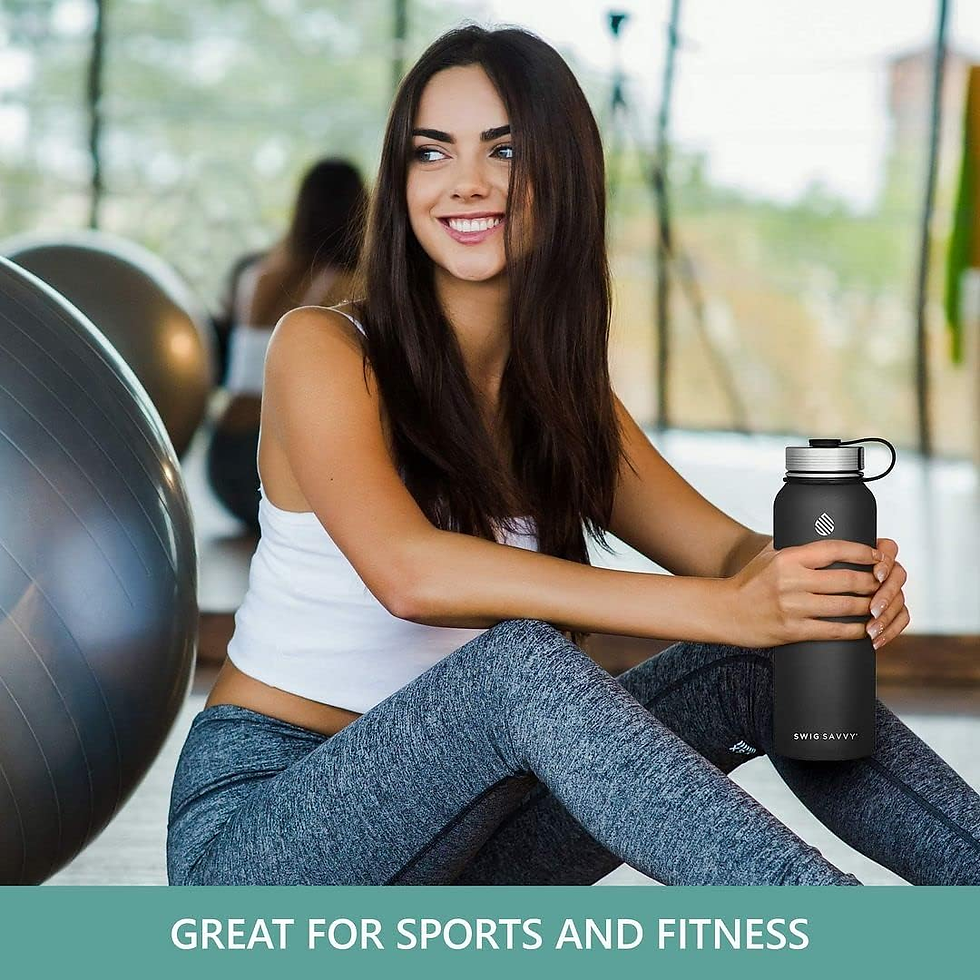Thumbnail: Premium Insulated Stainless Steel Sports Water Bottle - 32Oz