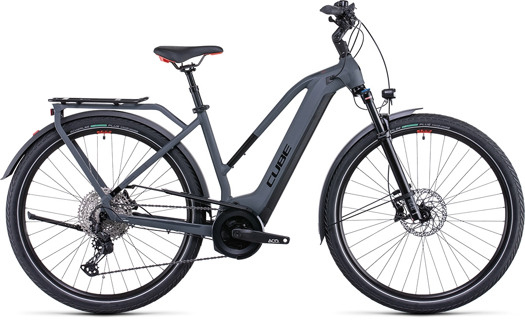 Cube Touring Hybrid EXC 625. New. Grey/Red. Medium. Unisex.