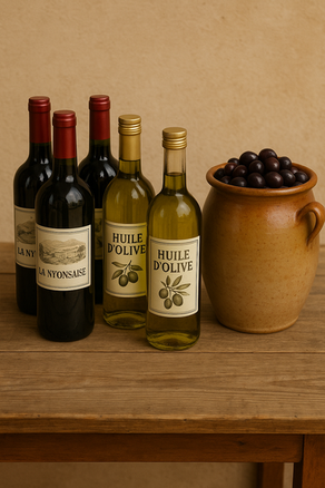 huile d'olive et vin du terroir