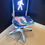 Thumbnail: Traffic Chair "walk in your light" (mix media upcycled chair)
