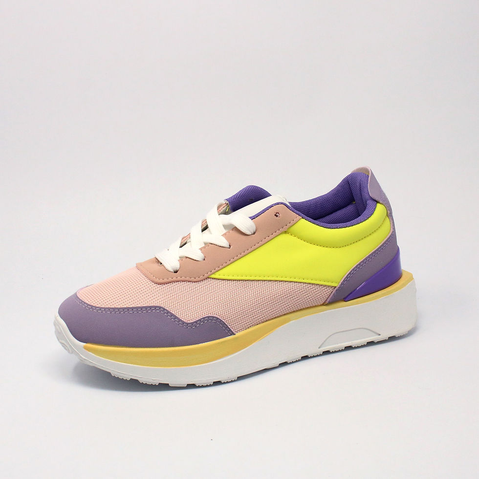 Maira - Sneakers colorate - Rosa, Bianco