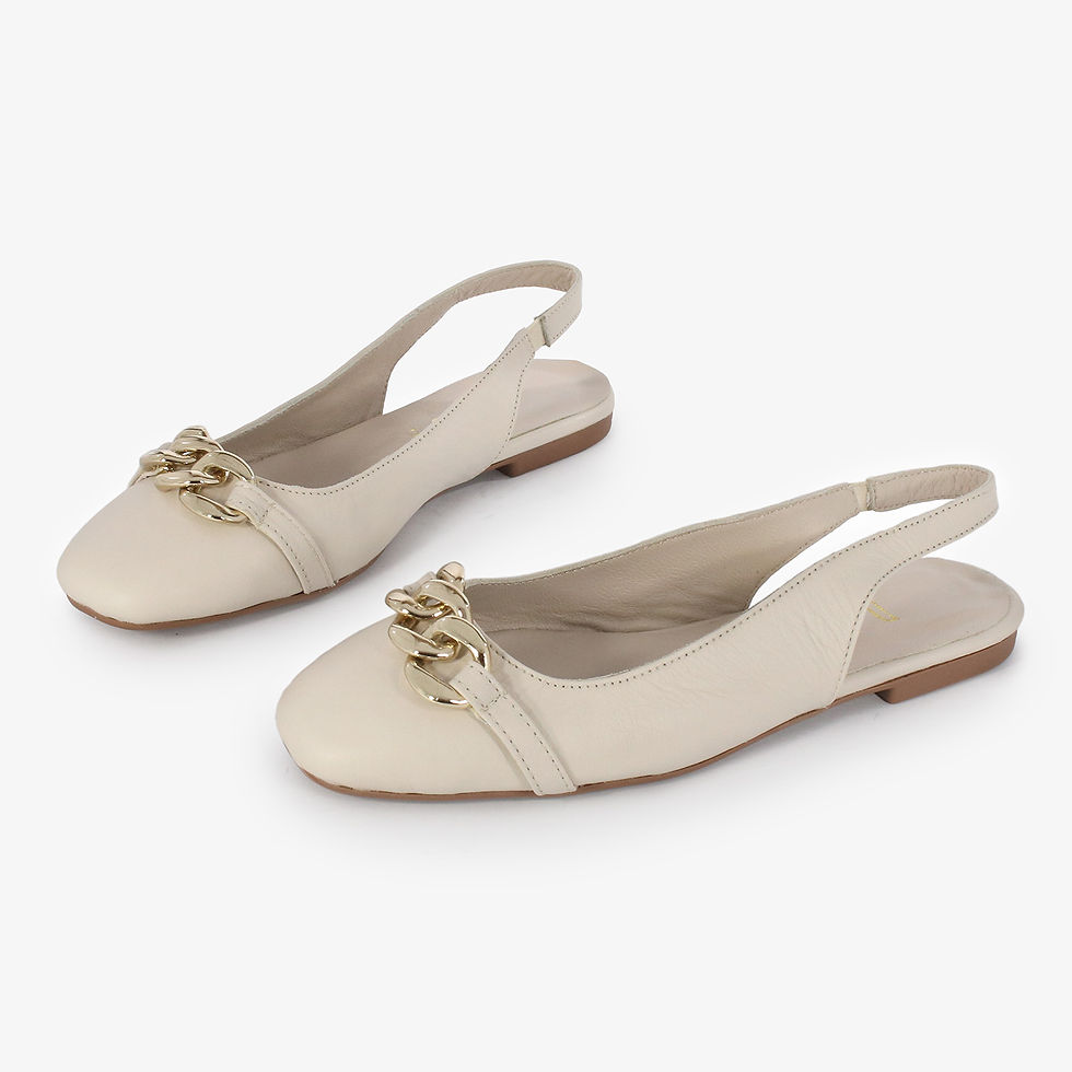 DADA - Ballerine sling back - Beige, Nero