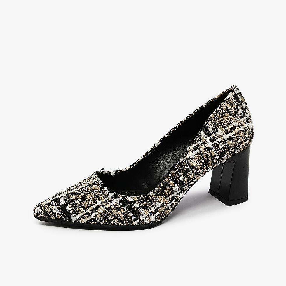 LODI - Décolleté trama pied de poule