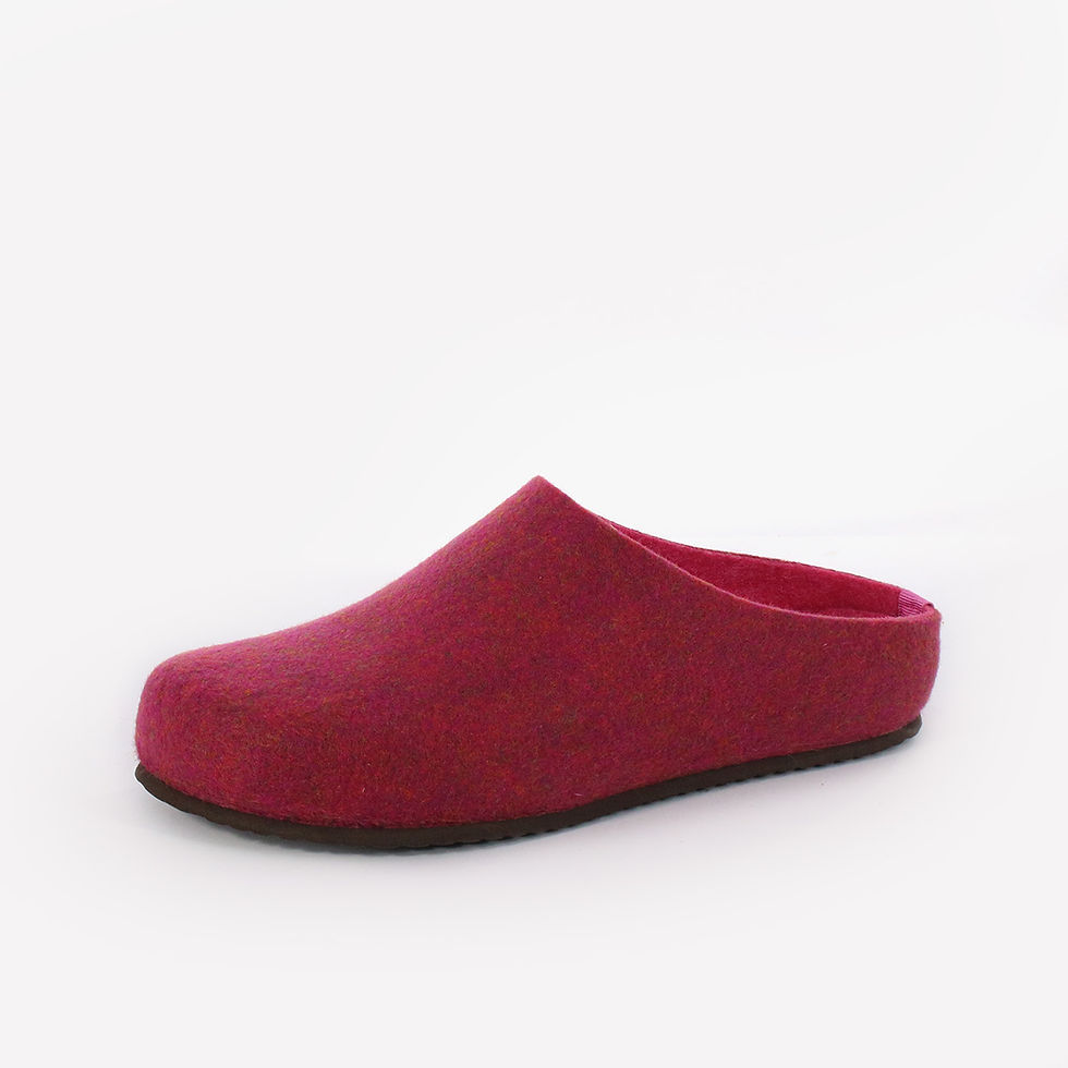 Igi&Co - Pantofole in feltro bicolor - Grigio, Fucsia