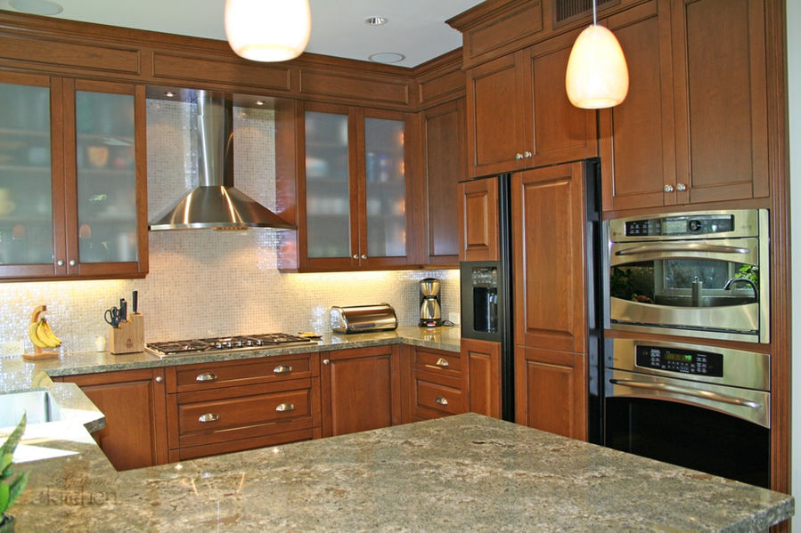 kitchen design with granite countertop