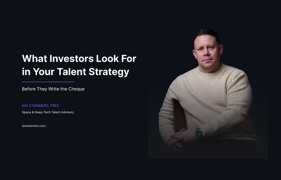 What Investors Look for in Your Talent Strategy Before They Write the Cheque