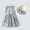 Thumbnail: 2PCS/Set Girls Cotton Dress +Hat