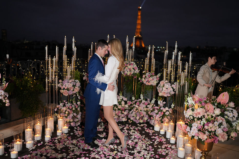 Secret terrace proposal - Paris Peninsula Hotel