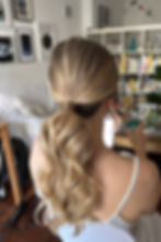 Sleek low ponytail for summer wedding - BLBS