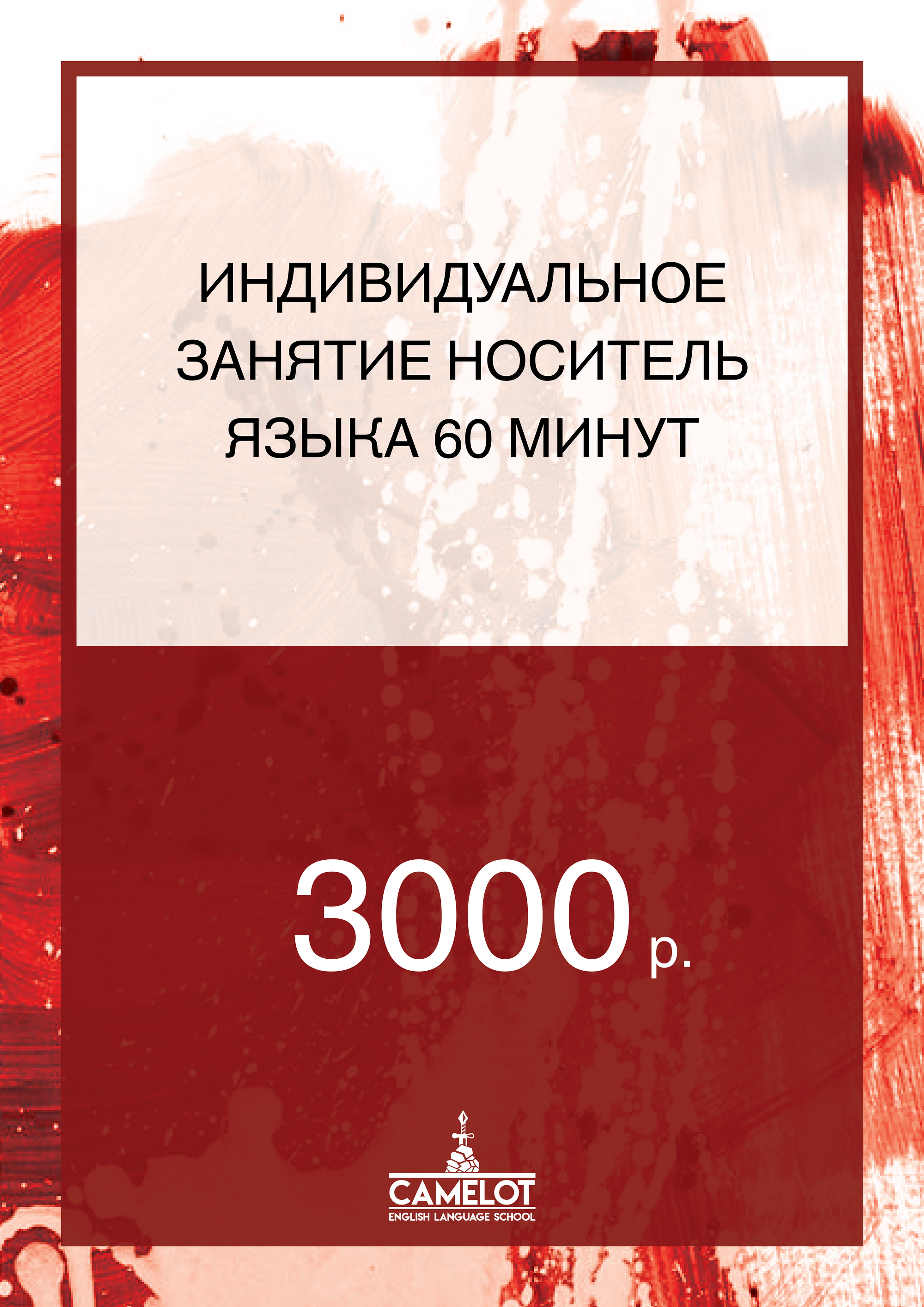 Индивидуальное занятие с носителем языка 60 минут