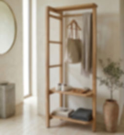 Organic Modern Teak Hall Stand