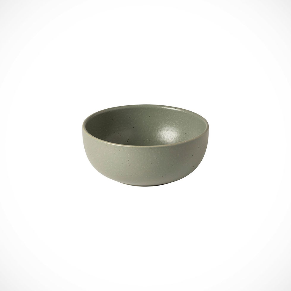 Earthy green stoneware bowls