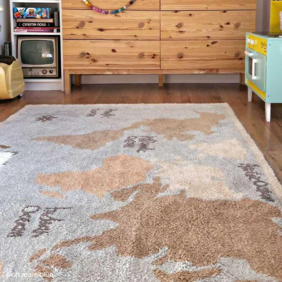 Educational kids room rug