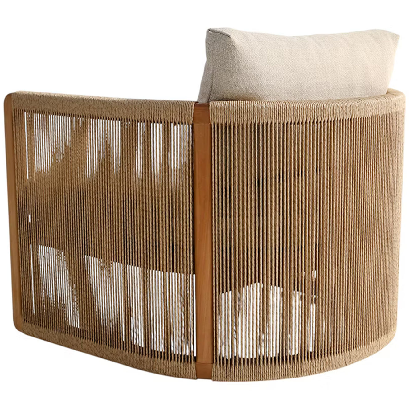 Sustainable outdoor accent chair