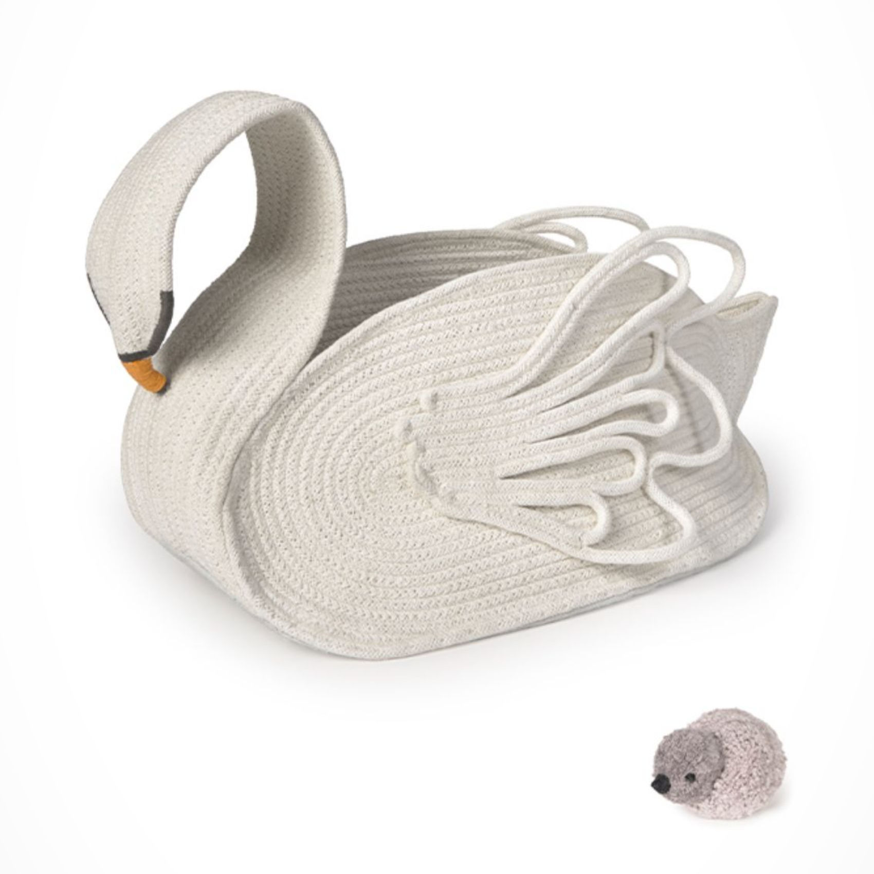 Handcrafted Swan Storage Basket for Nursery