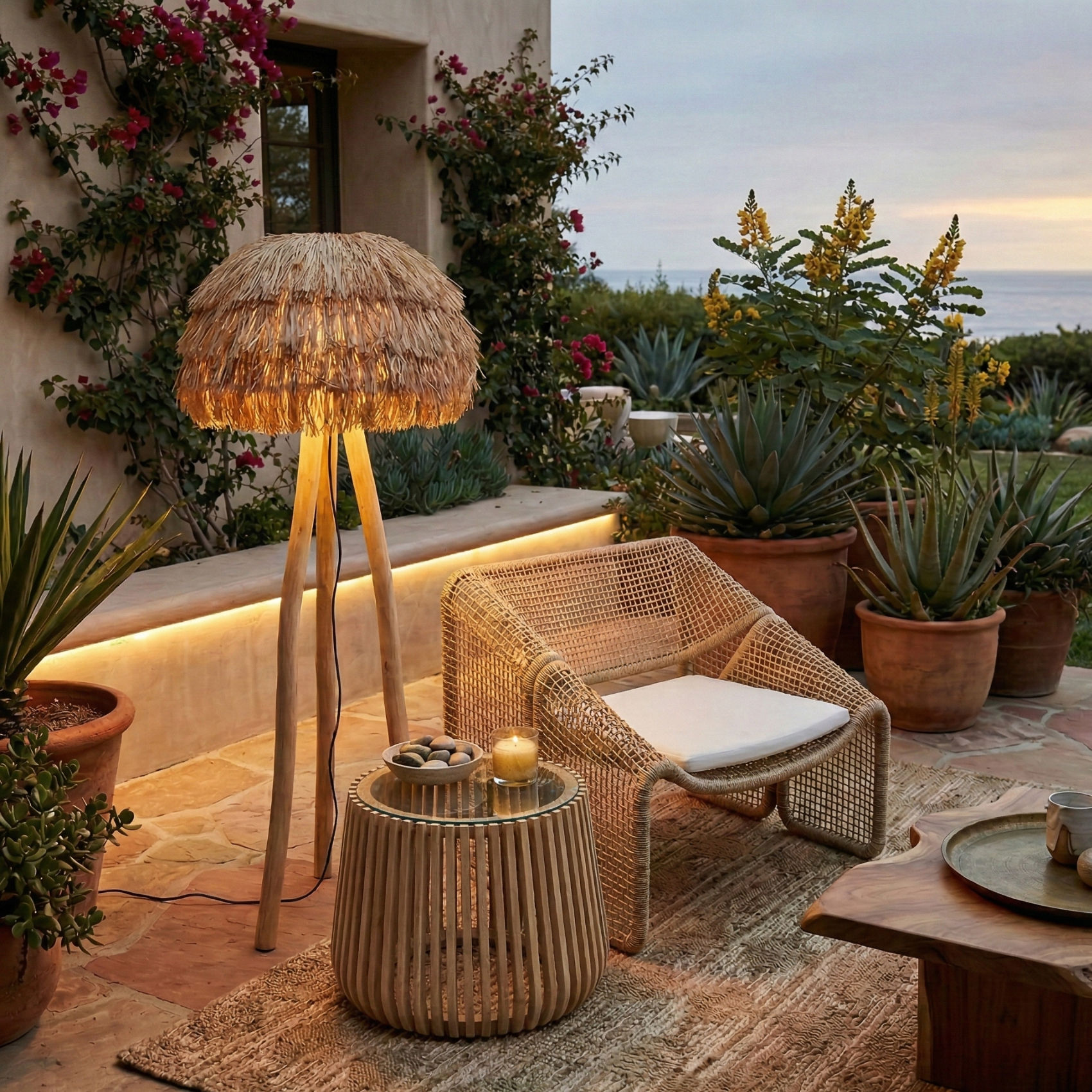 Coastal Organic Sisal Floor Lamp