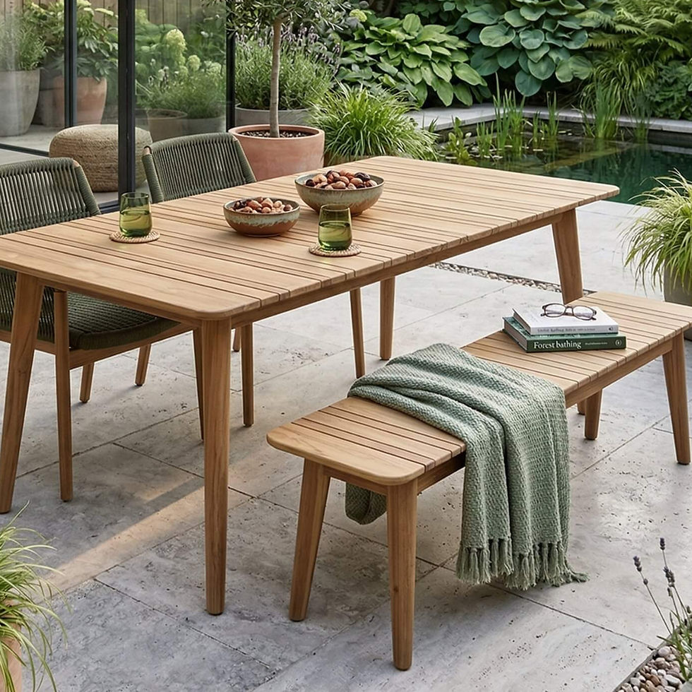 reclaimed teak dining tables