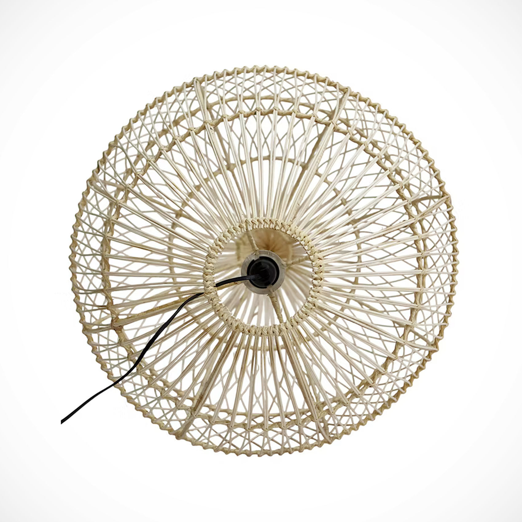 Coastal Natural Rattan Statement Lamp