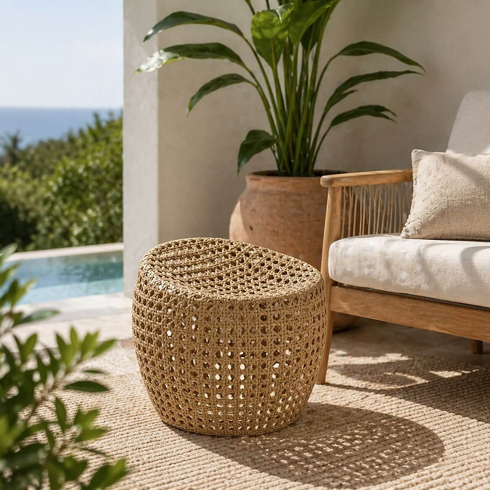japandi outdoor stool