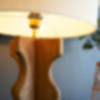 wooden textured table lamp