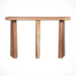 Solid Timber Statement Console Table