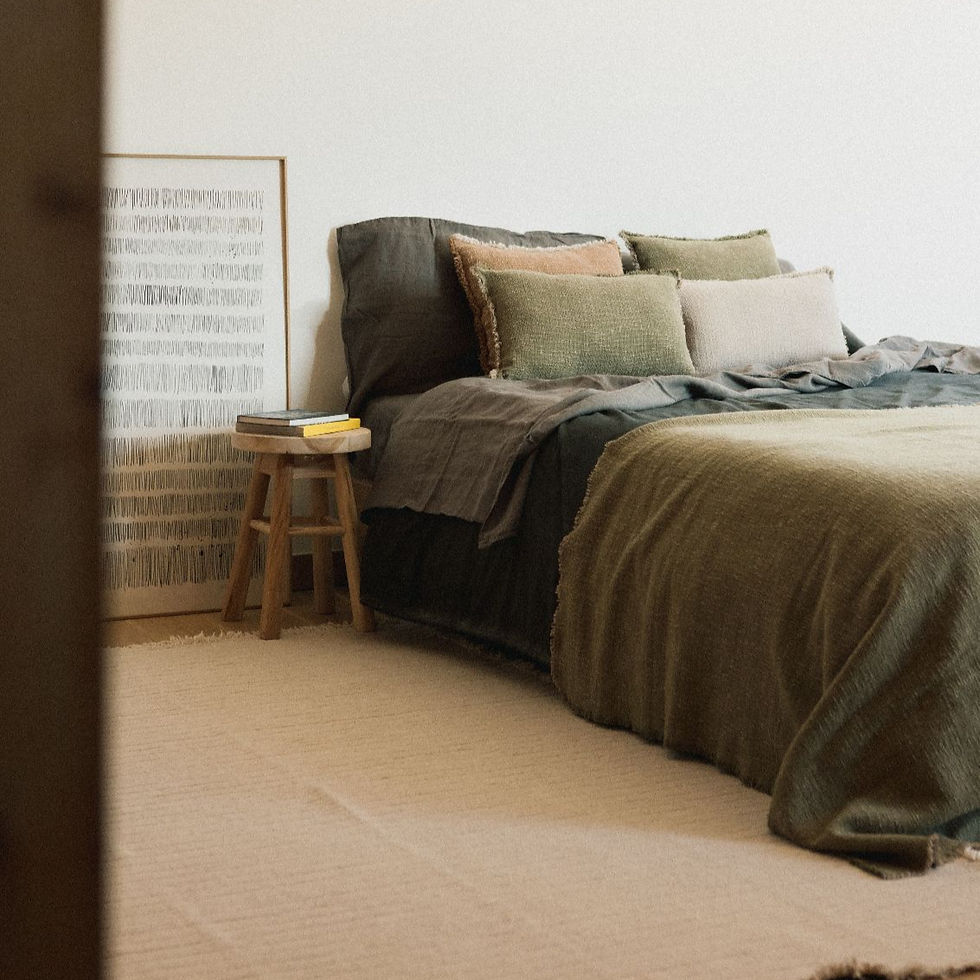 Bed throw blanket